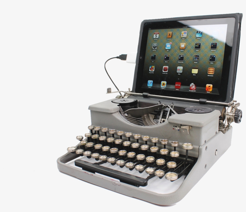 Ipad-typewriter - Typewriter Keyboard Ipad, transparent png download