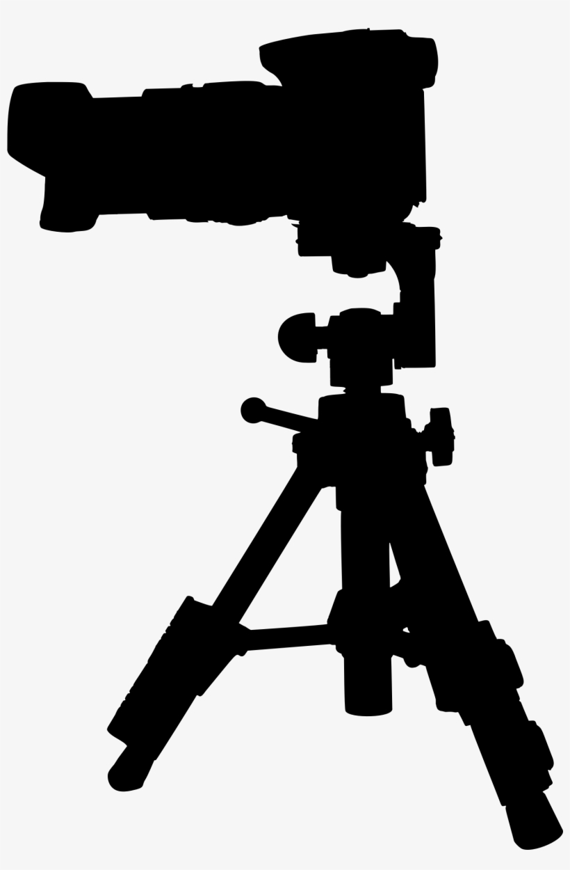 This Free Icons Png Design Of Camera On Tripod Silhouette, transparent png download