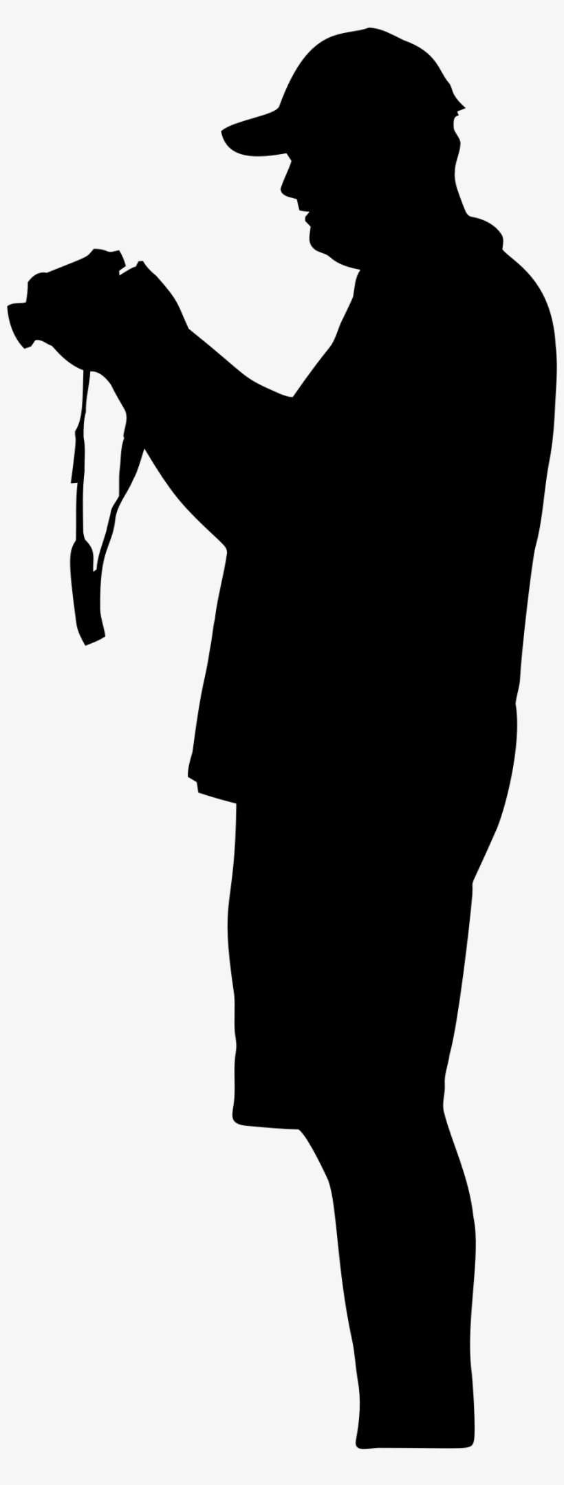 This Free Icons Png Design Of Man With Camera Silhouette, transparent png download