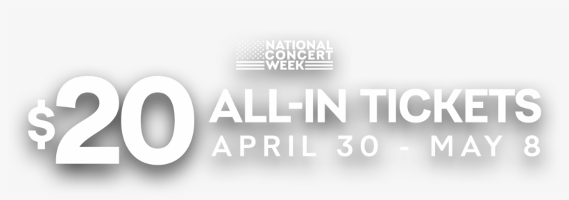 [live Nation]national Concert Week - Graphics, transparent png download