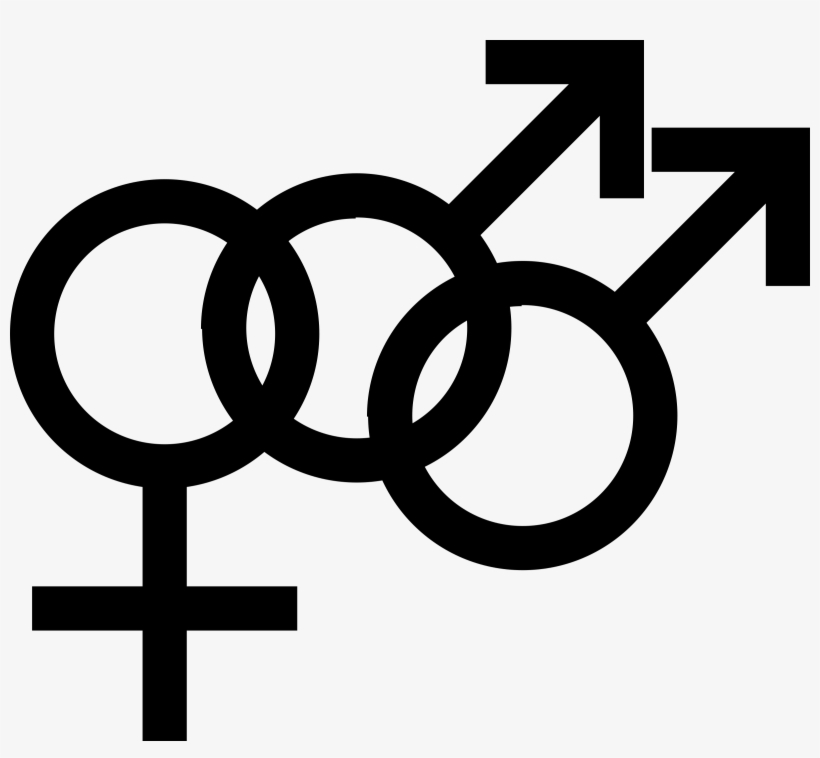This Free Icons Png Design Of Male Bisexuality Symbol, transparent png download