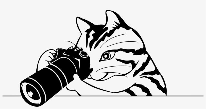 Silhouette Drawing Free Commercial Clipart Coloring - Photographer Clipart, transparent png download