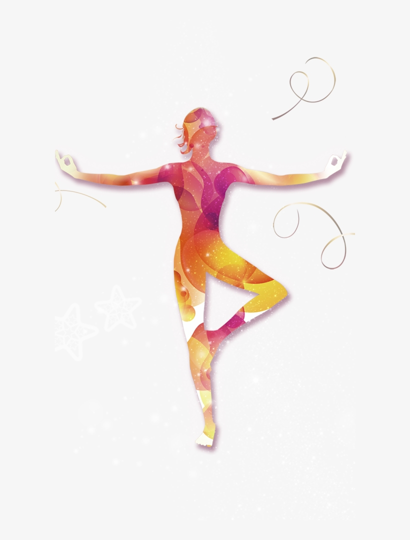 Yoga Logo Png - Silhueta De Mulhar Dançando, transparent png download