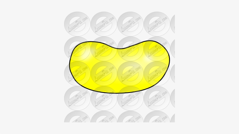 Jelly Bean Clipart Yellow - Yellow, transparent png download