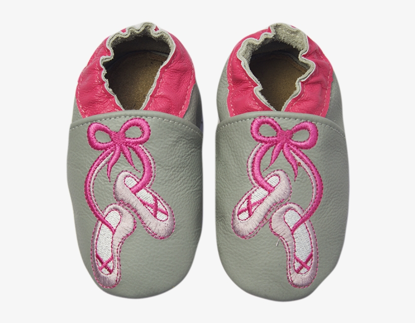 Rose & Chocolat Classicz Ballet Slippers Grey - Rose & Chocolat Rcc Ballet Slippers Grey, Baby, transparent png download