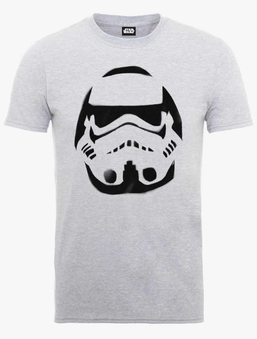 Description - Star Wars Boys Stormtrooper Spray Helmet T-shirt, transparent png download