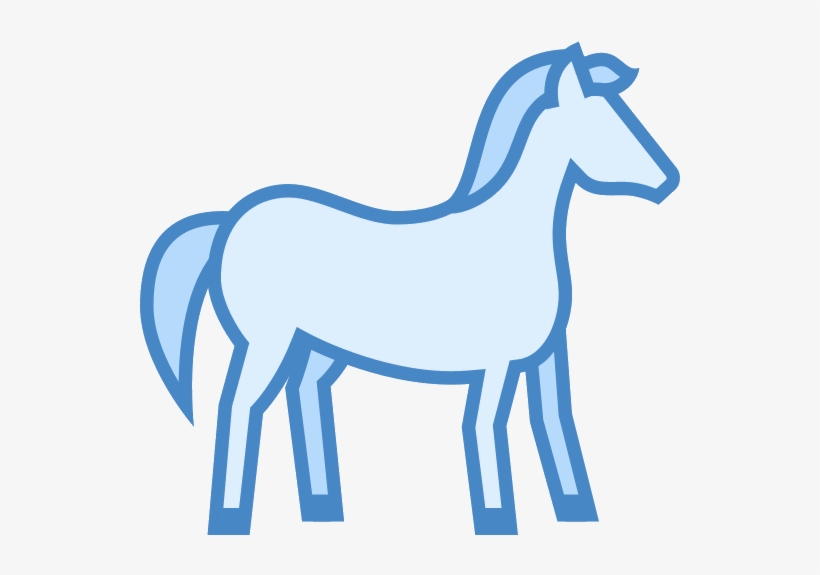 Horse Clipart Png Image - Blue Horse Transparent Background, transparent png download