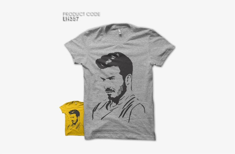 David Beckham Half Sleeves Tshirt - Mockup, transparent png download