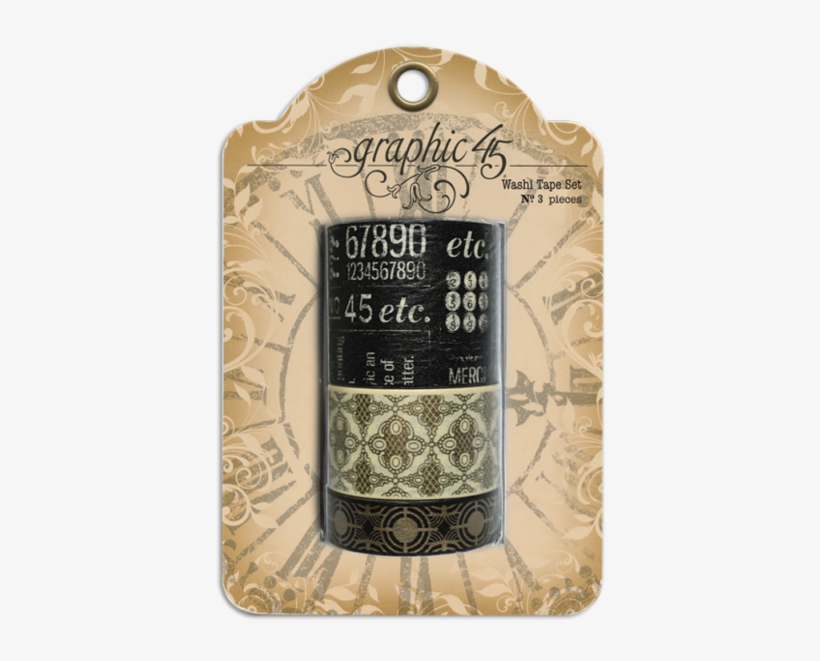 Graphic 45 Washi Tape Set - Graphic 45 Washi Tape, transparent png download