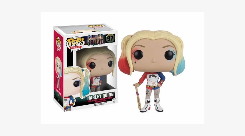 Funko Dc Comics Suicide Squad Pop Heroes Harley Quinn - Pop Toys Harley Quinn, transparent png download
