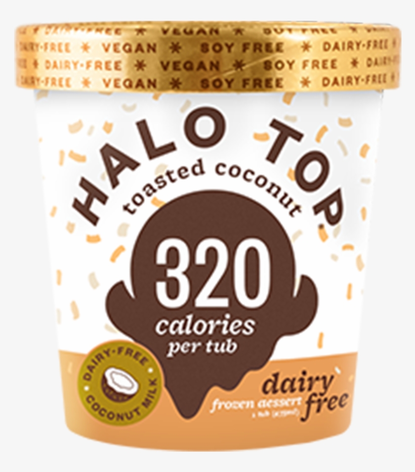 Dairy Free Toasted Coconut - Halo Top Salted Caramel, transparent png download