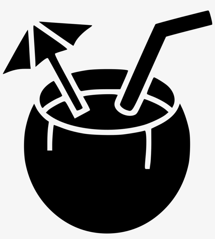 Juice Coctail Coconut Comments - Illustration, transparent png download