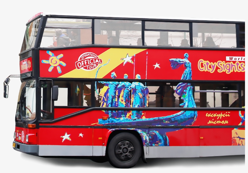 Sightseeing Tour On The 2-storey Bus In Kiev - Kiev, transparent png download