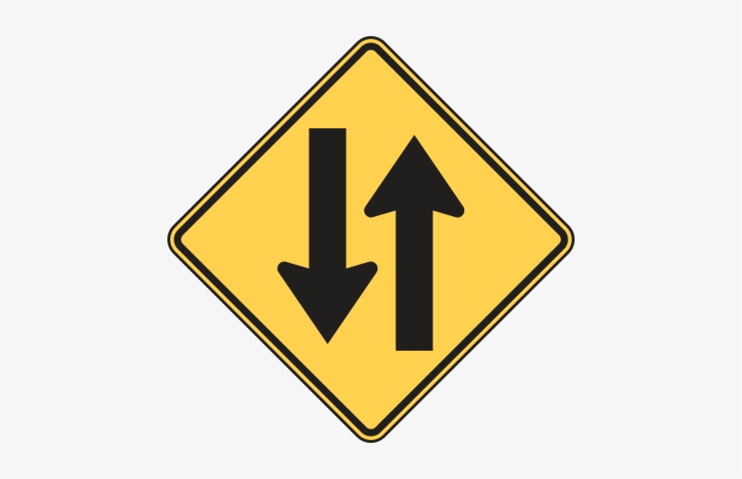 Hurt Vs Heal Injury Recovery Two Road Street Signs - Two Lane Road Sign, transparent png download