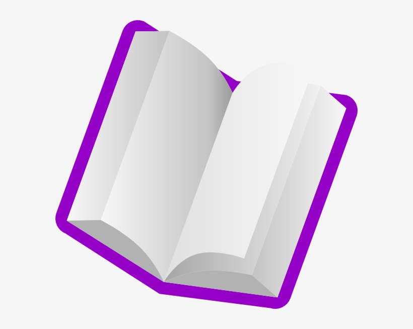 Purple Book Clip Art - Clip Art Purple Book, transparent png download