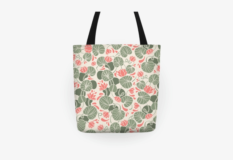 Art Nouveau Water Lilies Tote - Art Nouveau Water Lilies, transparent png download