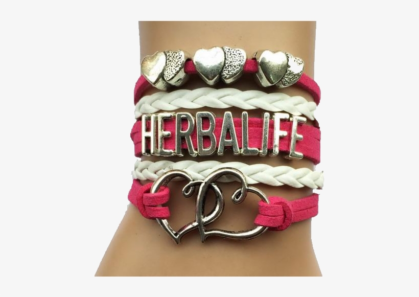 Hot Pink Herbalife Heart Bracelet - Bracelet, transparent png download