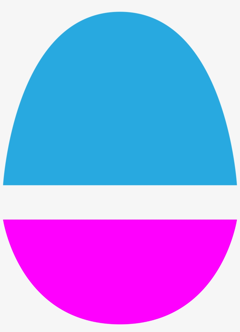 Magenta And Blue Egg - Clip Art, transparent png download