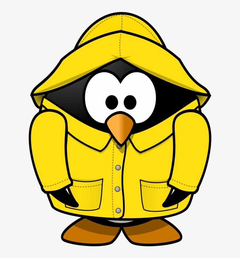 Gallery For Rain Puddle Clipart - Raincoat Clipart, transparent png download