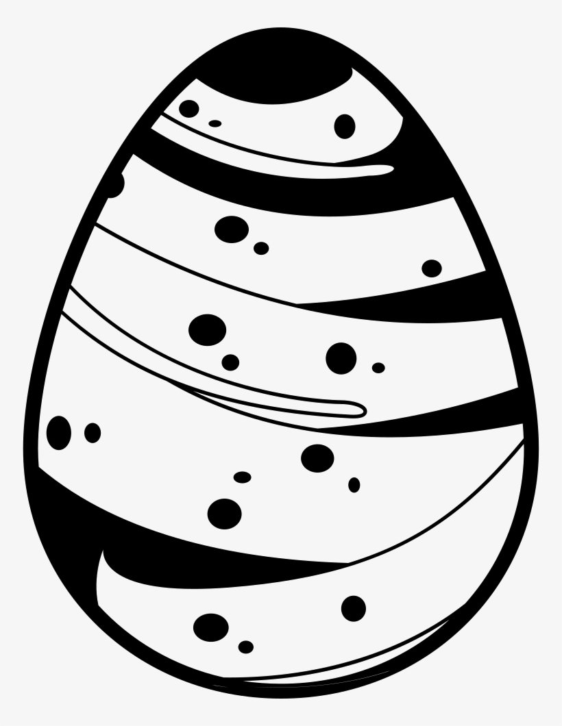 Easter Egg With A Line Covering Almost All Its Surface - Easter Egg, transparent png download