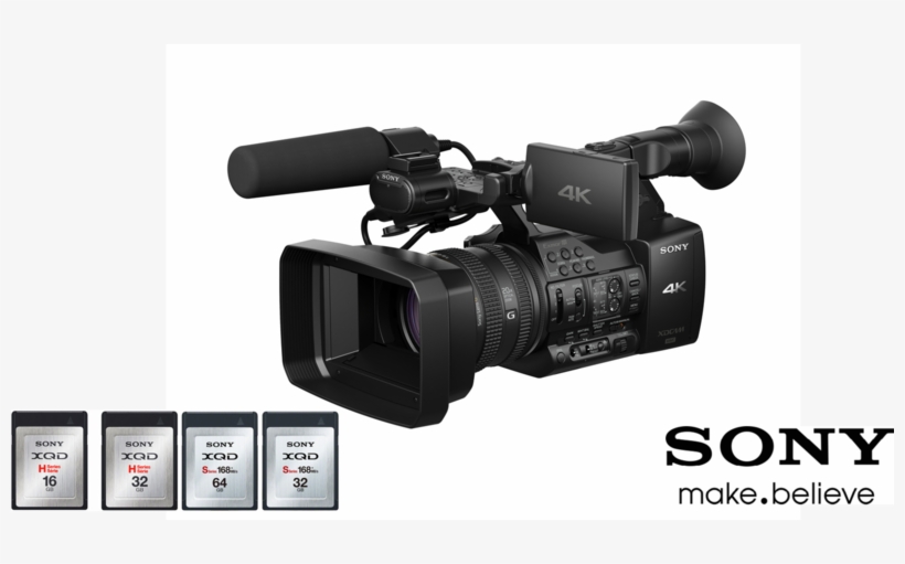 Camcorder Uses Sony's Xavc Recording Format And Xqd - Sony Xdcam Pxw-z100 18.9 Mp Camcorder - 4k - Black, transparent png download