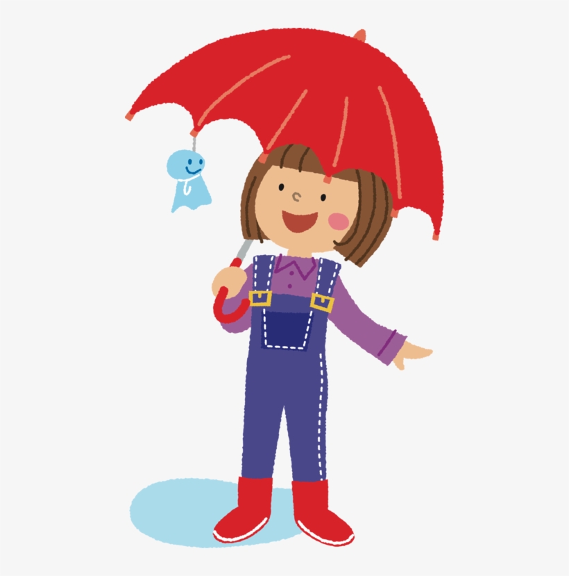 Umbrella Cartoon Rain Comics Line Art - Illustration, transparent png download