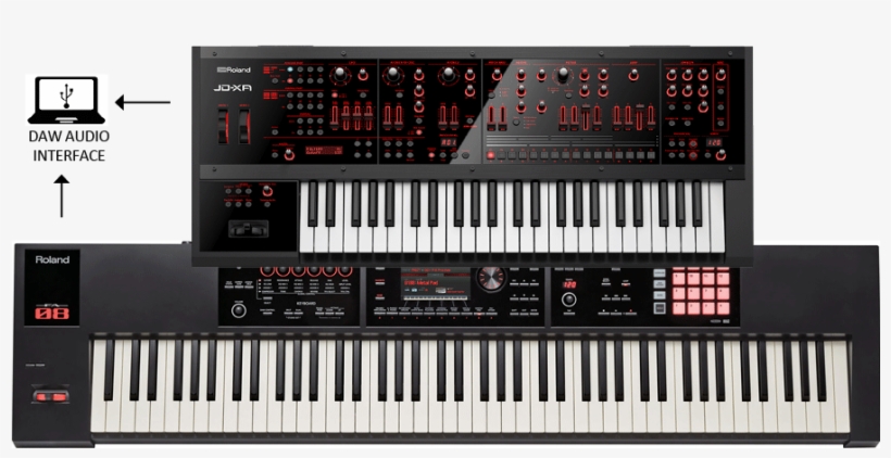 88-note Keyboard With Huge Sound Library, Sequencer, - Roland Jd-xa 4 Voice Analog Polysynth, transparent png download