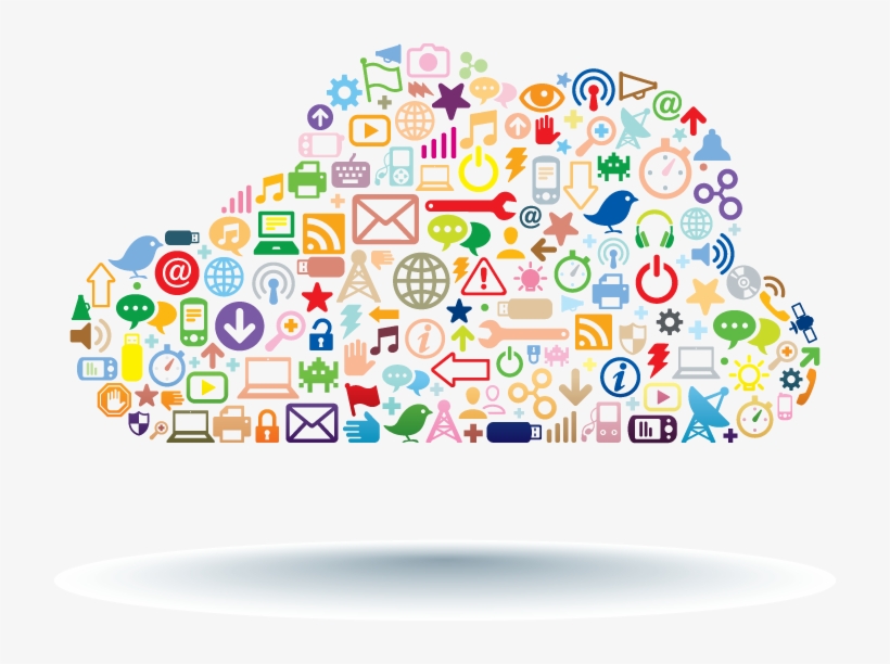 What We Want To Do Is Make This Cloud Rain - Social Media Icons Cloud, transparent png download