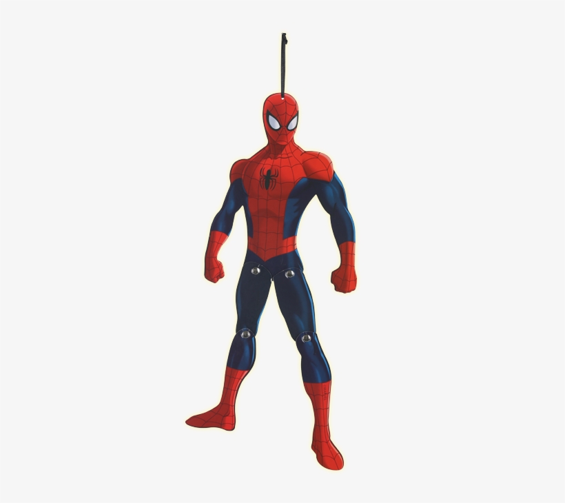 Marvel Spider-man Hanging Character - Cartoon Spider Man Suit, transparent png download