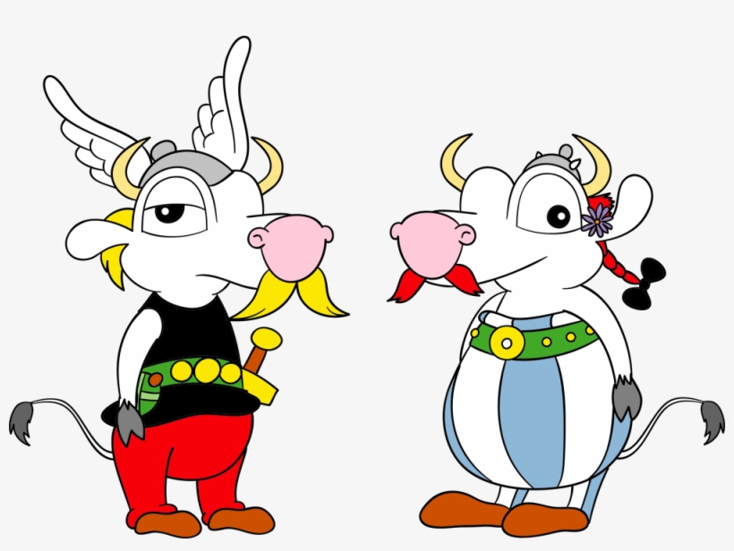 Cowsplay - Asterix - Cartoon, transparent png download