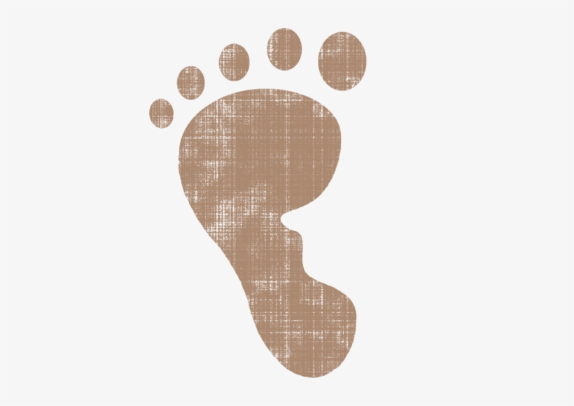 Footprint No Sew Fleece Blanket, Clipart Baby, Baby - Footprint, transparent png download