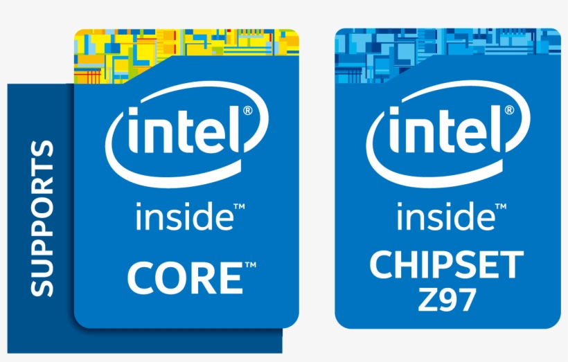 Intel Z97 Logo Pluspng - Intel Core I7, transparent png download