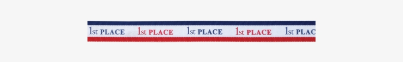 1st Place Woven Ribbon - Number, transparent png download