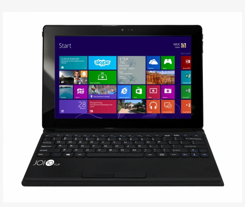 Joi 10 Flip 32gb Window 10 Tablet Flexicover Keyboard - Joi 10 Flip, transparent png download
