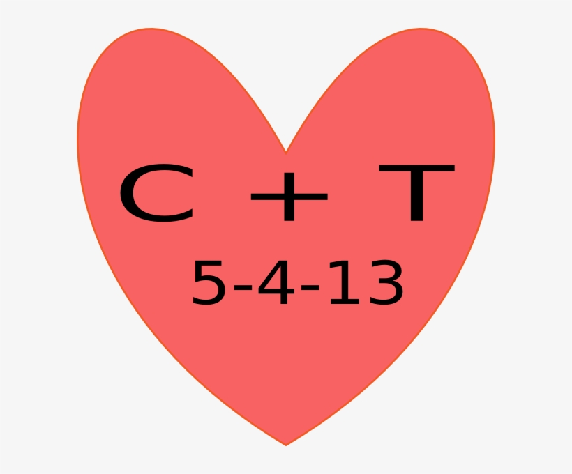 This Free Clipart Png Design Of Coral Heart Clipart - Clip Art, transparent png download