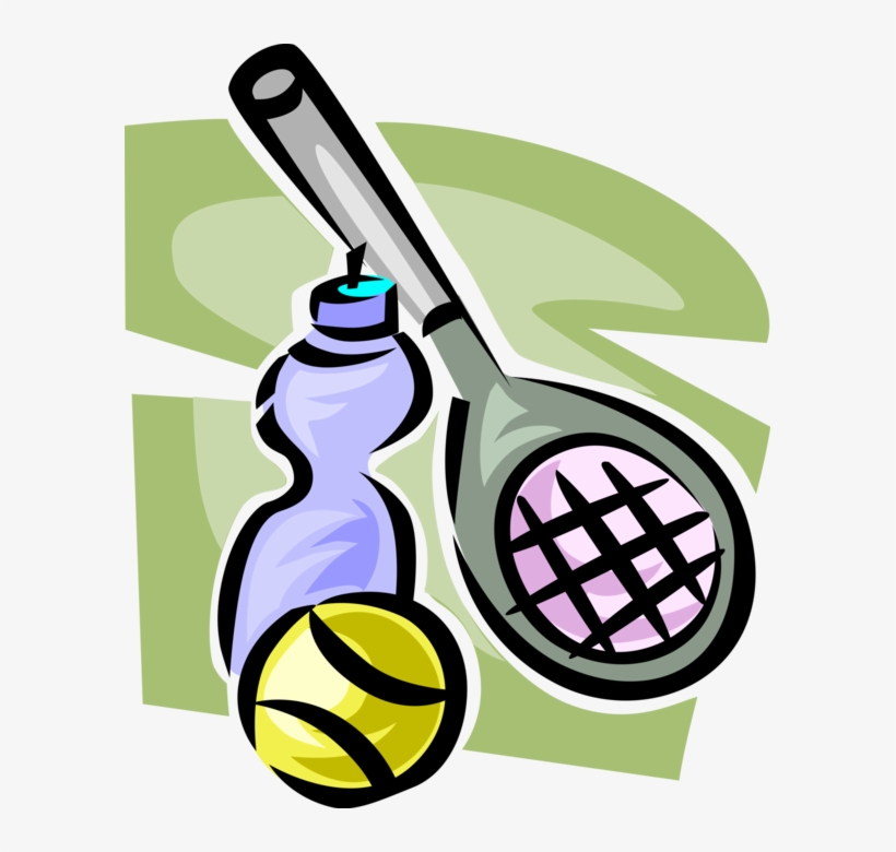 Vector Illustration Of Sport Of Tennis Racket Or Racquet,, transparent png download