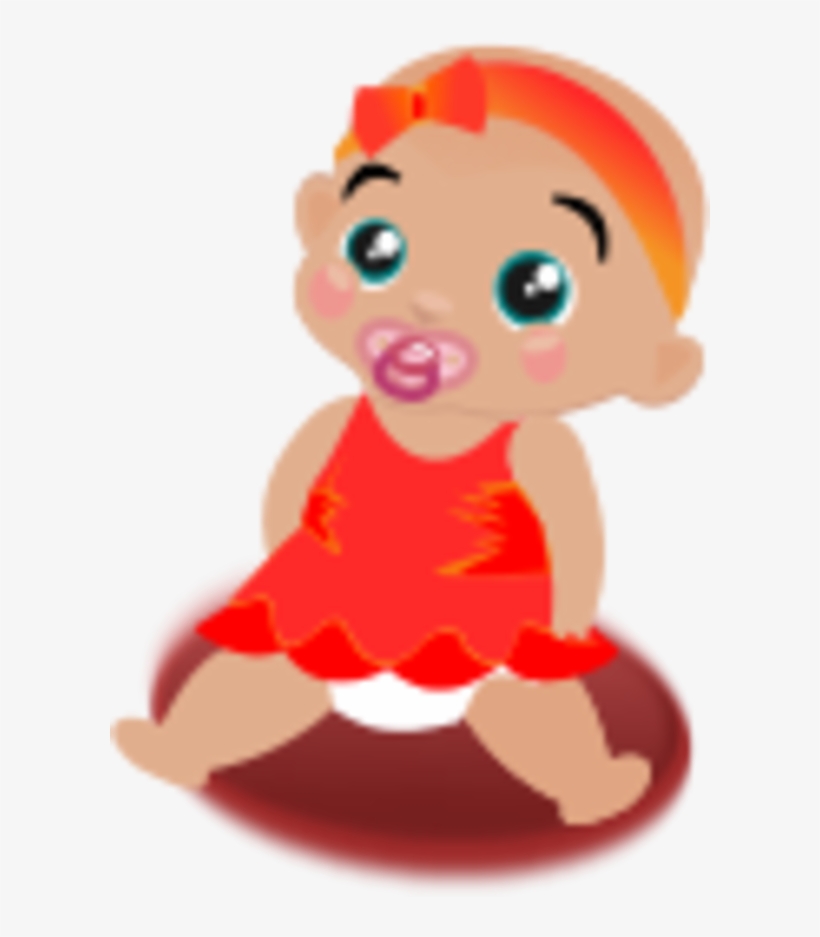 Vector Clip Art - Baby Girls Animated, transparent png download