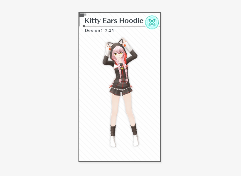 Kitty Ears Hoodie - Miku Magical Mirai All Designs, transparent png download