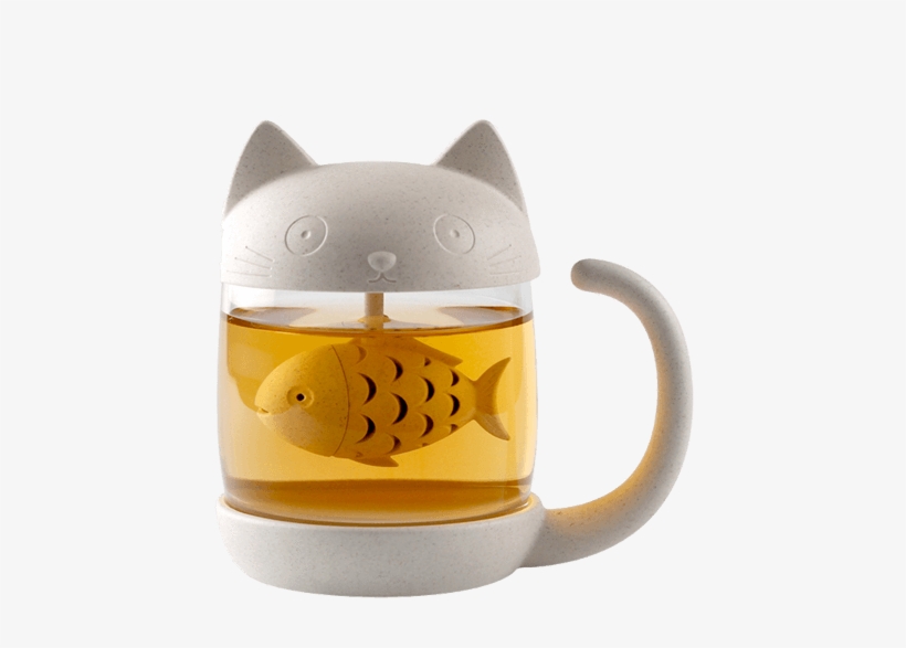 Kitty Tea Brewer Mug - Cat Tea Infuser Mug, transparent png download