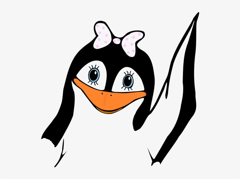 This Graphics Is Penguin Girl About Penguin, Penguin - Pinguim Menina Png, transparent png download