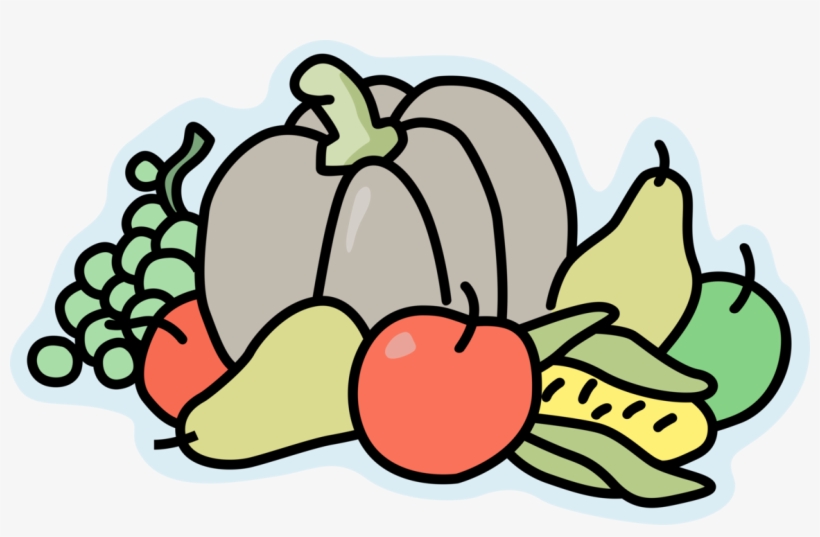 Vector Illustration Of Pumpkin Squash With Apple, Pear, - Thanksgiving Tracing, transparent png download