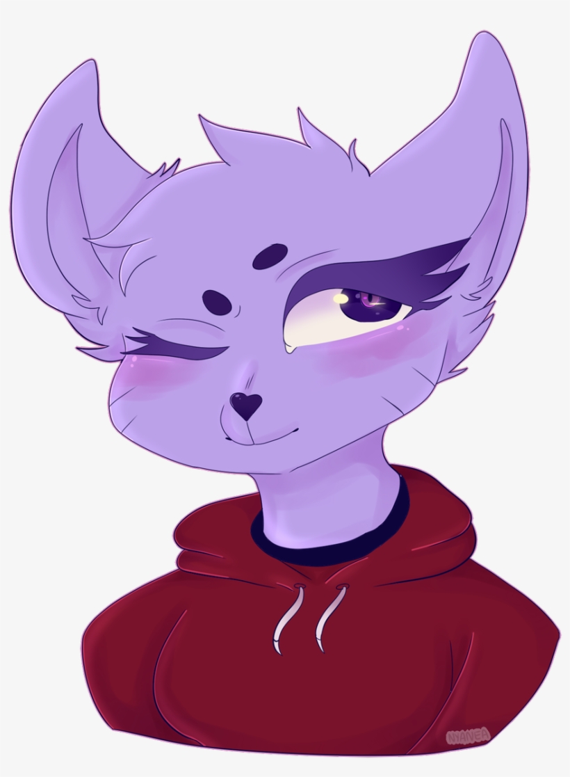 #katzunfanart Them Eyelashes Tho, Way Too Muchpic - Cartoon, transparent png download