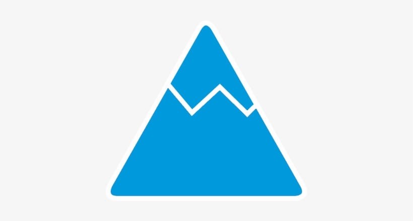 Mountain Color - Triangle Rounded Corners Png, transparent png download