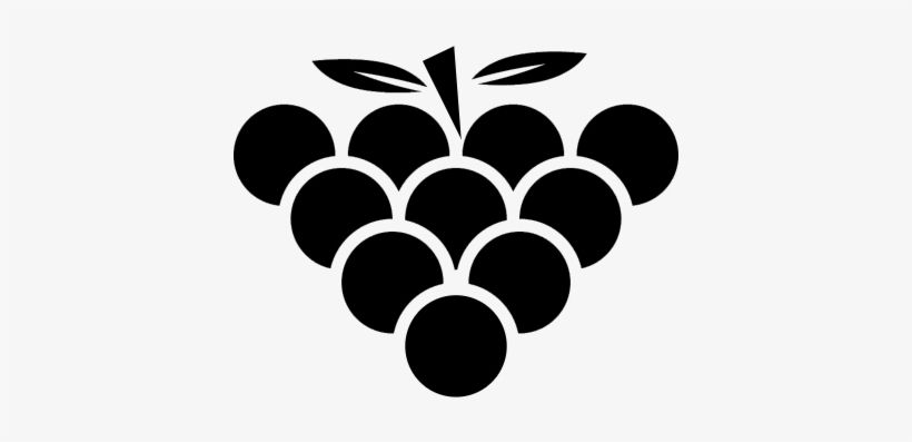 Grapes Cluster Vector Grappe De Raisin Symbole Transparent Png 400x400 Free Download On Nicepng