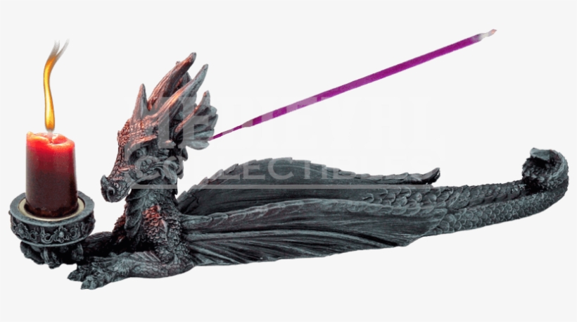 Dragon Incense Burner And Candle Holder - Joss Stick Holder Dragon, transparent png download