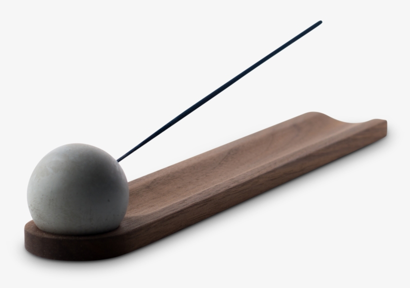 Concrete Sphere Incense Burner Walnut - Incense, transparent png download
