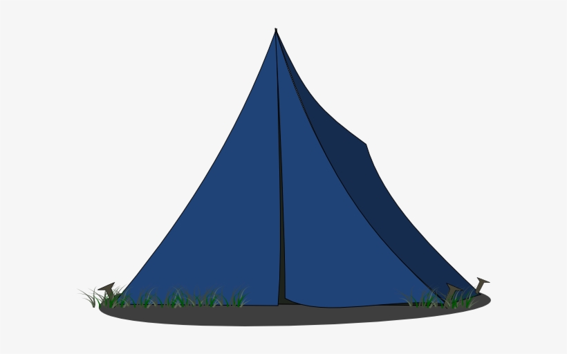 Tent Clipart Blue - Blue Tent Clipart, transparent png download