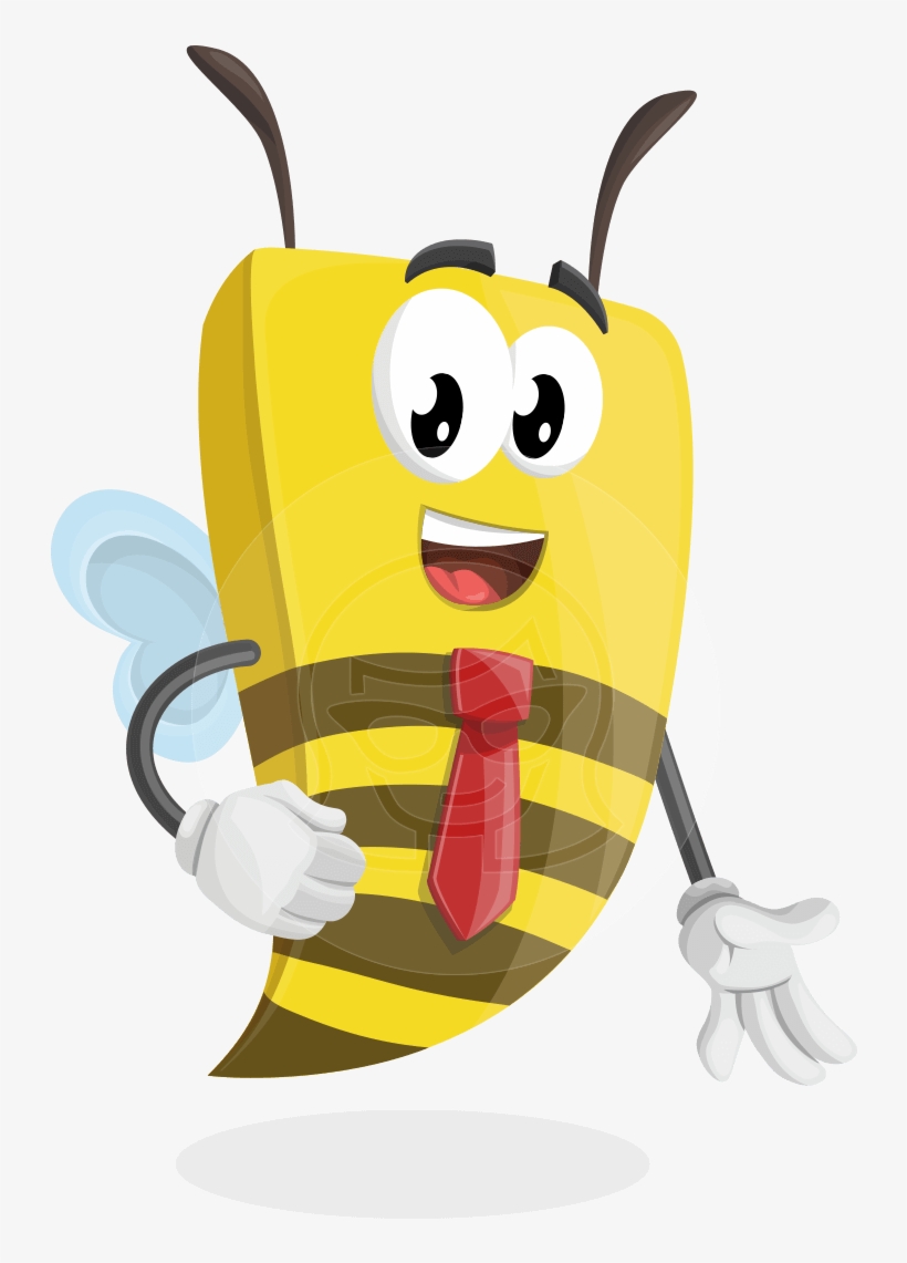 Lee The Business Bee - Cartoon, transparent png download