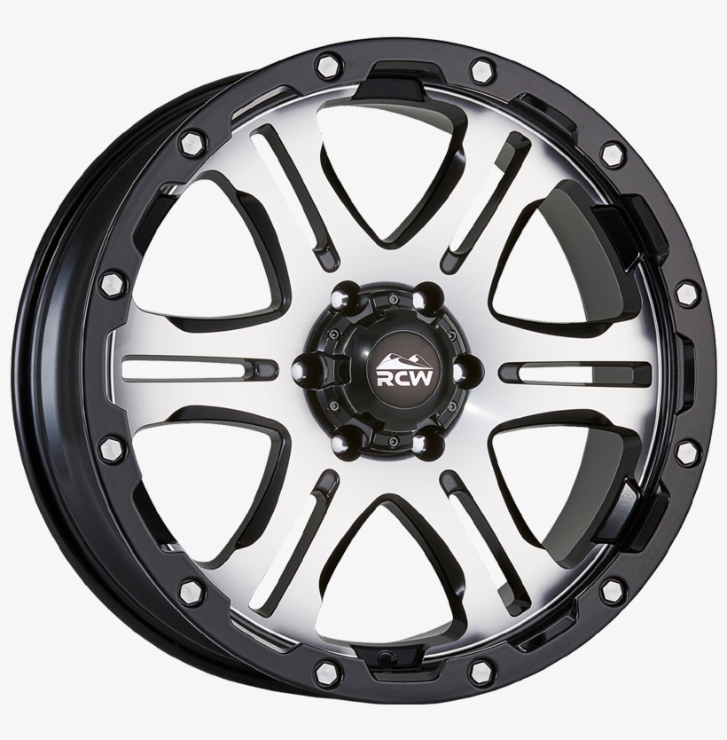 Dart Satin Black / Satin Machined Face & Rivets - Jante Fiat 500x Abarth, transparent png download