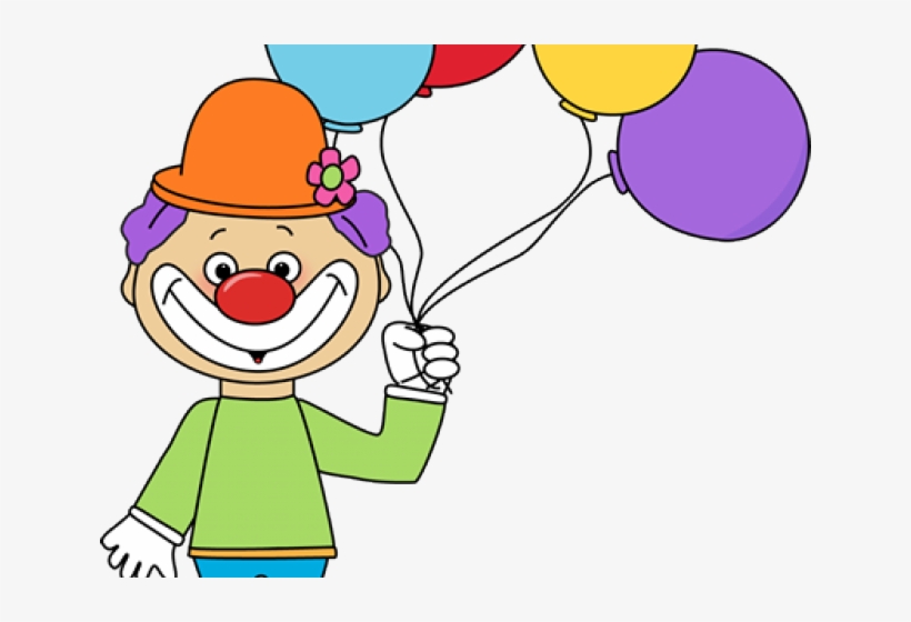 Clown With Balloons Clipart, transparent png download